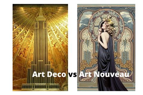 What's the Difference between Art Deco and Art Nouveau: A Detailed Exploration